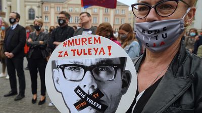 Protest für Igor Tuley vor dem Obersten Gerichtshof, Juni 2020