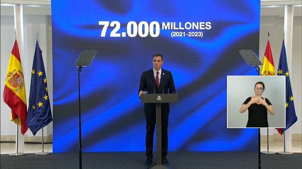 Pedro Sánchez durante su comparecencia Pedro Sánchez durante su comparecencia