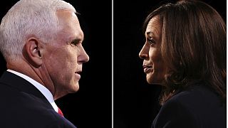 Mike Pence (left) and Kamala Harris (right) went head-to-head at the vice presidential debate