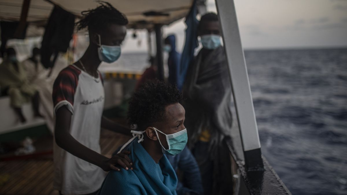 مهاجران آفریقایی در سواحل لیبی