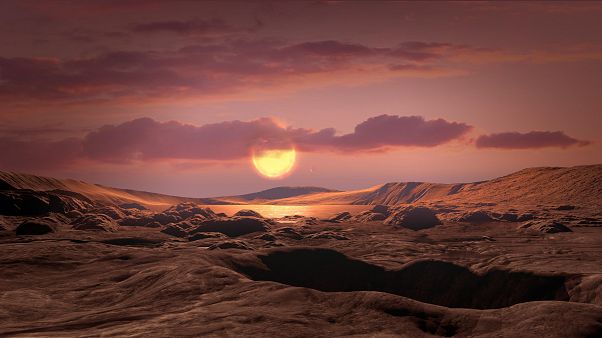 file photo - This artist's concept shows exoplanet Kepler-1649c orbiting around its host red dwarf star. file photo - This artist's concept shows exoplanet Kepler-1649c orbiting around its host red dwarf star.