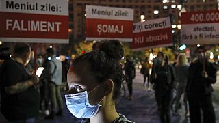 Vendéglátósok tüntettek Bukarestben