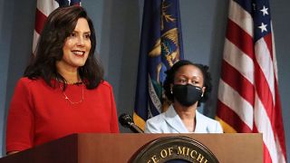 File photo of Governor Gretchen Whitmer who was the target of a 'militia' kidnapping plot