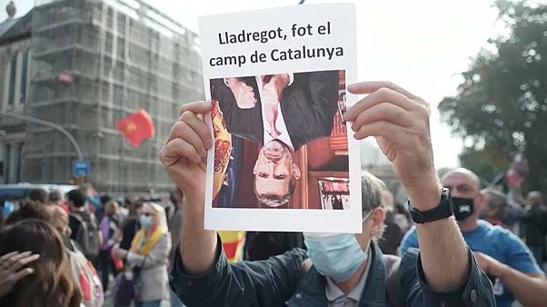 Manifestación contra la visita del rey Felipe VI a Barcelona Manifestación contra la visita del rey Felipe VI a Barcelona