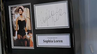 L'autografo di Sophia Loren.