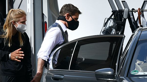 Tom Cruise a római forgatáson Tom Cruise a római forgatáson