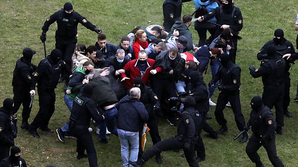 Акция протеста в Минске Акция протеста в Минске