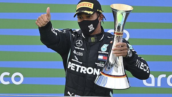 Formula 1 Lewis Hamilton Wins His 91st Race To Match Michael Schumacher S Record Euronews