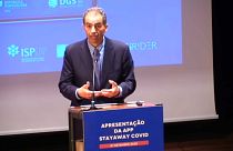Manuel Heitor na apresentação da app "Stayaway Covid"