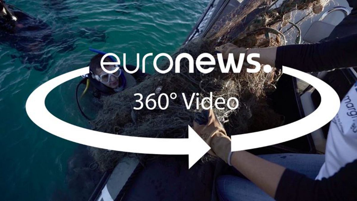 Видео 360: хорватские дайверы навели на дне порядок