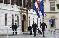 Local do tiroteio em Zagreb