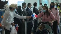 Llegada de los primeros pasajeros tras la reapertura del aeropuerto de Tucumen en Panamá