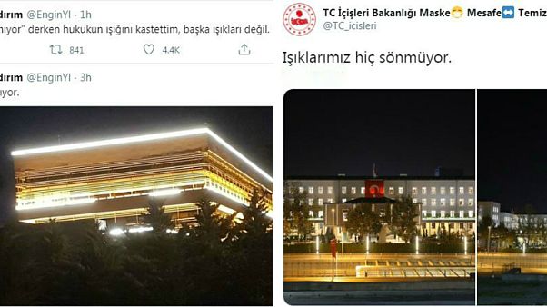 AYM Üyesi Engin Yıldırım'ın "ışıklar yanıyor" iletisine İçişleri Bakanlığı'ndan "Işıklarımız hiç sönmüyor" yanıtı AYM Üyesi Engin Yıldırım'ın "ışıklar yanıyor" iletisine İçişleri Bakanlığı'ndan "Işıklarımız hiç sönmüyor" yanıtı