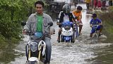 Le inondazioni di questi giorni a Phnom Penh, Cambogia