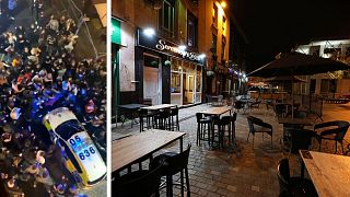 The 'rave' in Liverpool took place while bars and pubs closed on Tuesday evening.