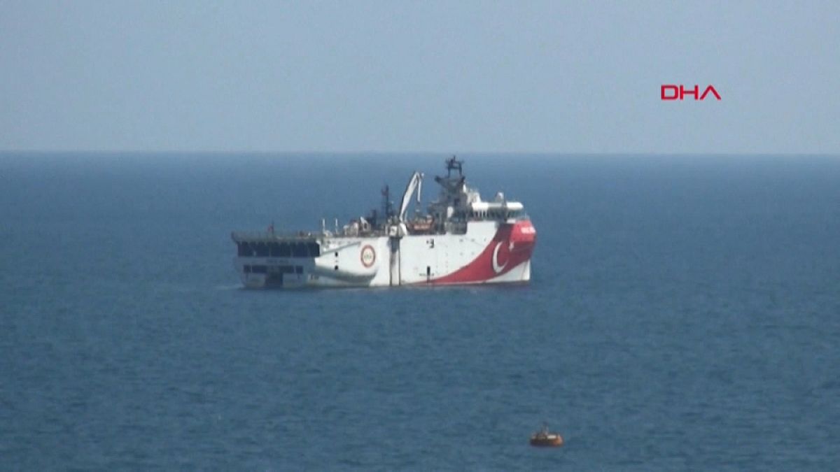 Das türkische Forschungsschiff Oruc Reis auf seiner umstrittenen Mission im östlichen Mittelmeer