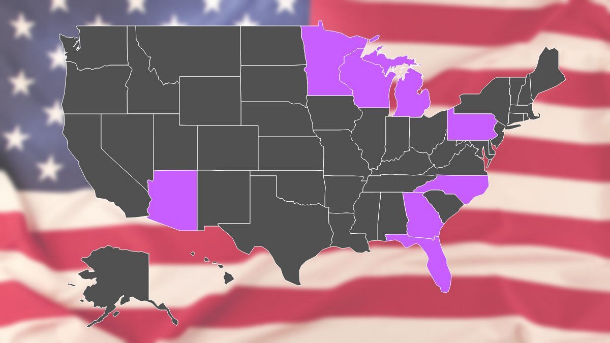 ایالت‌های سرنوشت‌ساز در انتخابات ۲۰۲۰ آمریکا