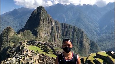 Jesse Katayama has become the first person in seven months to be allowed to enter Machu Picchu.