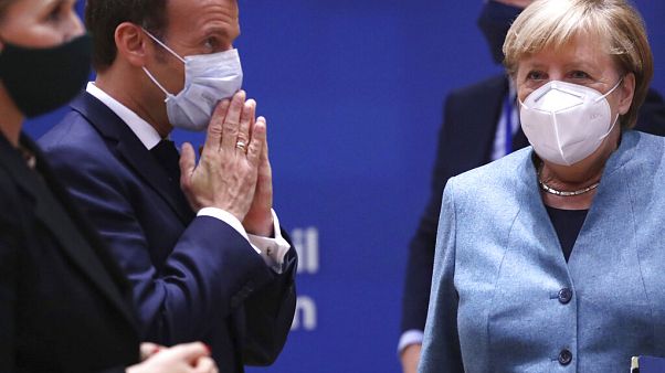French President Emmanuel Macron and German Chancellor Angela Merkel French President Emmanuel Macron and German Chancellor Angela Merkel