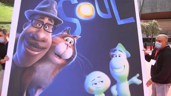 Affiche du film d'animation "Soul", Rome, 16 octobre 2020 Affiche du film d'animation "Soul", Rome, 16 octobre 2020