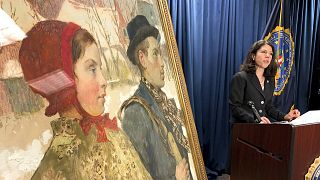 The painting 'Winter,' discovered in an upstate New York museum, was part of a cache of art seized by the Nazis from the Mosse family in Berlin in 1933.