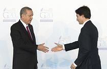 Cumhurbaşkanı Recep Tayyip Erdoğan, Kanada Başbakanı Justin Trudeau (arşiv) 