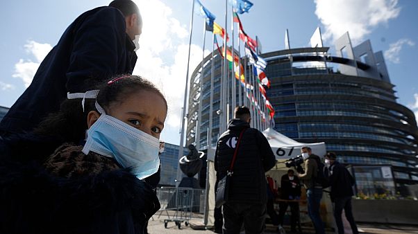 File photo: People wait in line to be tested for COVID-19 outside the European Parliament in Strasbourg, eastern France. May 12, 2020. File photo: People wait in line to be tested for COVID-19 outside the European Parliament in Strasbourg, eastern France. May 12, 2020.