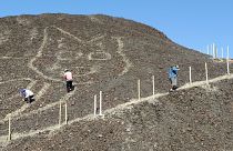 Detalle del nuevo geoglifo descubierto en Nazca