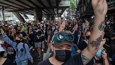 Le proteste di sabato nella capitale thailandese