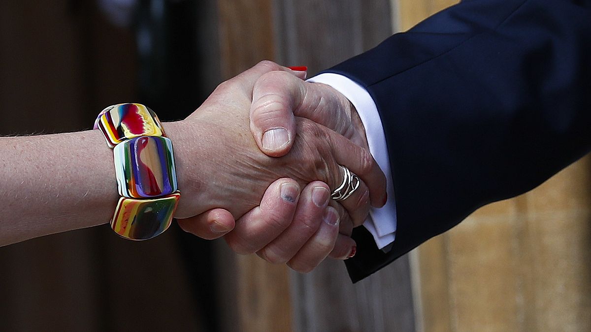 Donald Trump ve Theresa May'in elleri, 13 Temmuz 2018