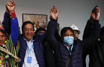 لويس أرس المرشح الرئاسي البوليفي عن حركة نحو الاشتراكية ماس.