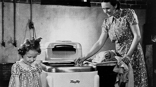 Amerikai mosógép 1941-ből (illusztráció) Amerikai mosógép 1941-ből (illusztráció)
