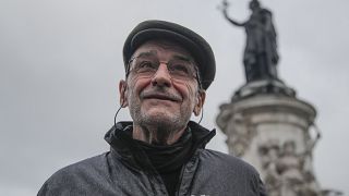 Josu Urrutikoetxea, a former leader of Basque separatist militant group ETA, speaks in Paris, Thursday, Oct. 15, 2020. 