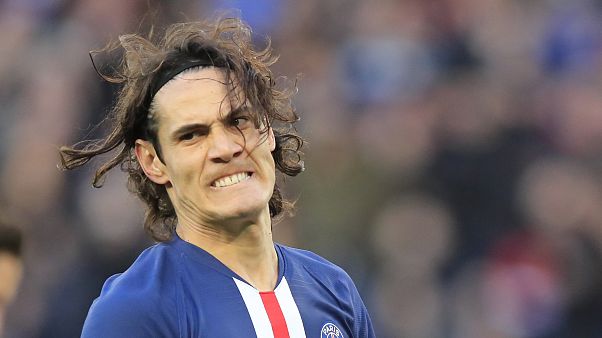 Edinson Cavani, au parc des princes, le 29 février 2020, Paris, France Edinson Cavani, au parc des princes, le 29 février 2020, Paris, France