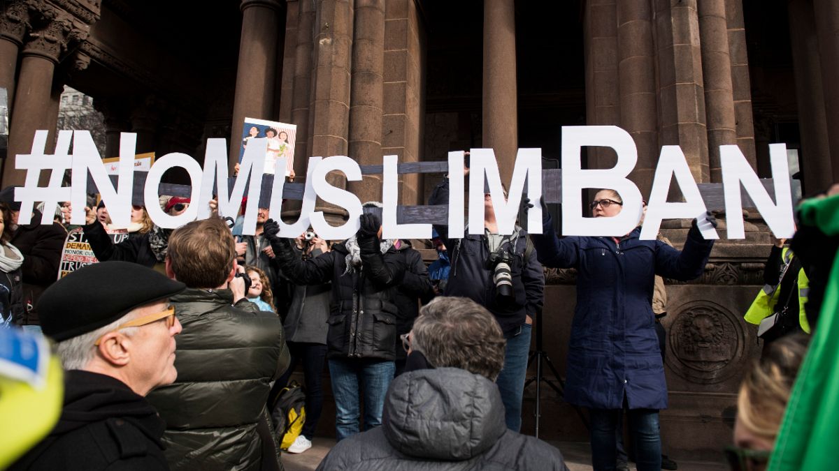 مظاهرة ضد حظر دخول المسلمين