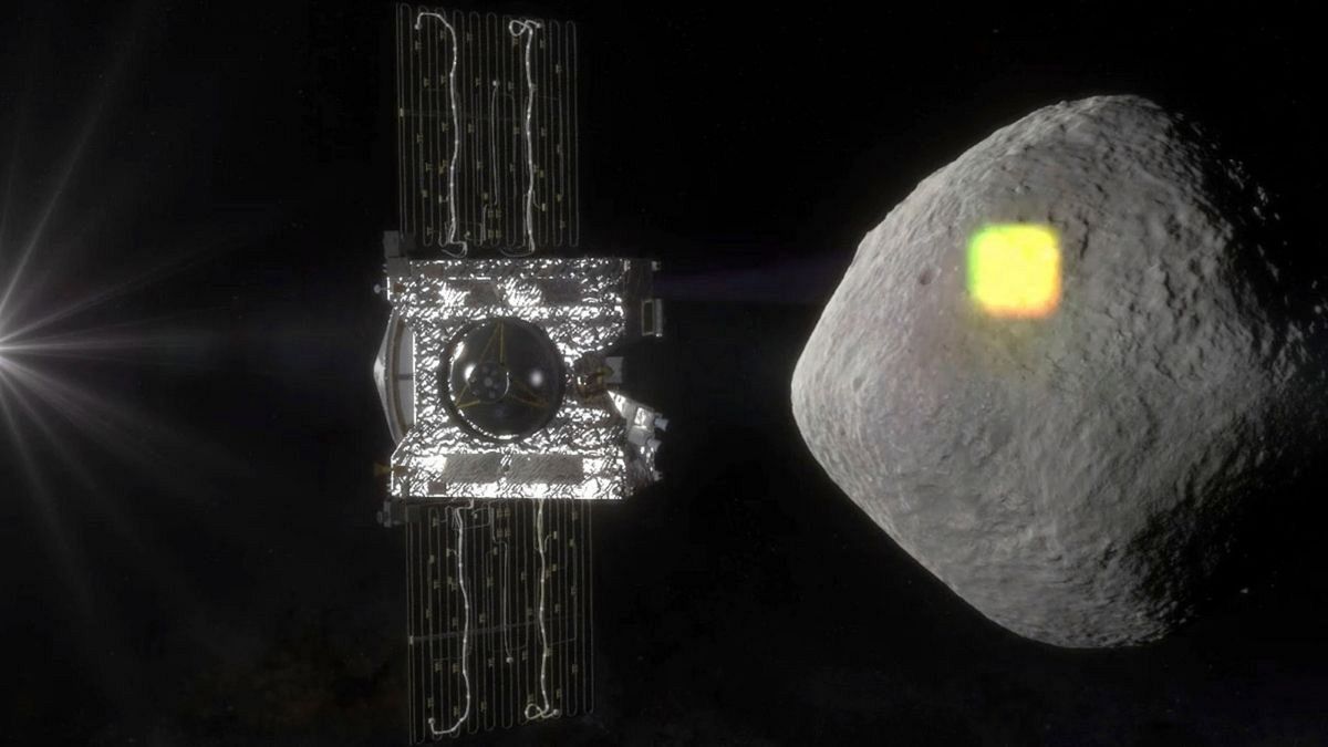 فضاپیمای اسیریس-رکس در کنار سیارک بنو