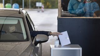 The second round of voting in a national election began on Monday.