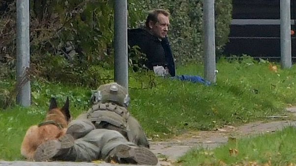 A police marksman watched convicted killer Peter Madsen after his prison break attempt A police marksman watched convicted killer Peter Madsen after his prison break attempt