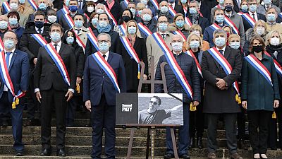 French MPs hold a minute's silence for murdered teacher Samuel Paty