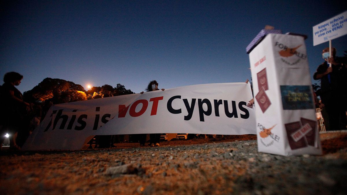 Protests against government corruption in Cyprus, related to its golden passport scheme