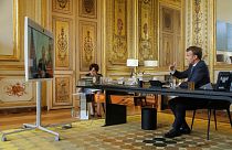 Rusya Devlet Başkanı Vladimir Putin ve Fransa Cumhurbaşkanı Emmanuel Macron (Arşiv)