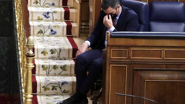 Pedro Sánchez tras terminar la primera sesión Pedro Sánchez tras terminar la primera sesión