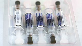 A box of Influenza vaccine, Fluzone Quadrivalent 2020-2021 Formula, made by Sanofi Pasteur Inc