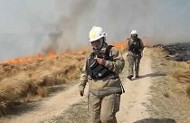Los bomberos ganan la batalla al fuego en la zona central de Argentina 