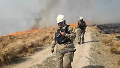 Los bomberos ganan la batalla al fuego en la zona central de Argentina
