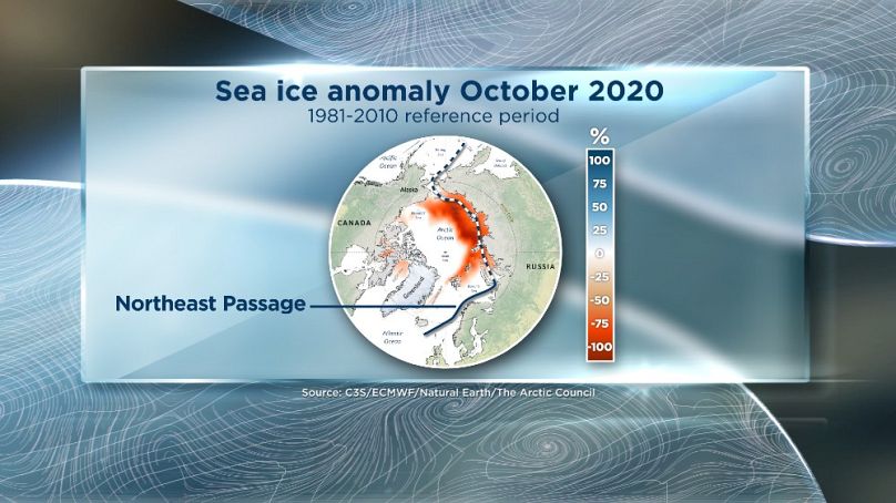C3S/ECMWF/Natural Earth/The Arctic Council via Euronews