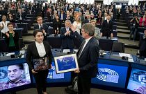 Oposição democrática na Bielorrússia é a vencedora do prémio Sakharov 2020