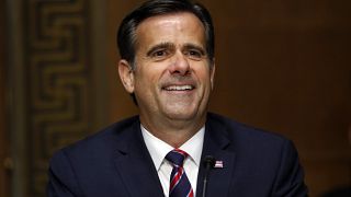 FILE - In this May 5, 2020, file photo, then-Rep. John Ratcliffe, R-Texas, and now Director of National Intelligence testifies before the Senate Intelligence Committee.