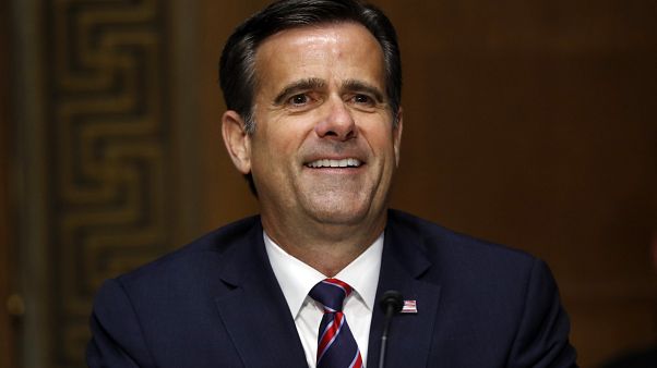 FILE - In this May 5, 2020, file photo, then-Rep. John Ratcliffe, R-Texas, and now Director of National Intelligence testifies before the Senate Intelligence Committee. FILE - In this May 5, 2020, file photo, then-Rep. John Ratcliffe, R-Texas, and now Director of National Intelligence testifies before the Senate Intelligence Committee.