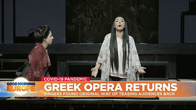 Opera performance at Greece's National Theatre